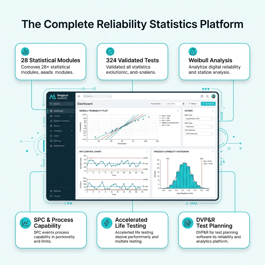 Magnus Quantify — The Complete Reliability Statistics Platform